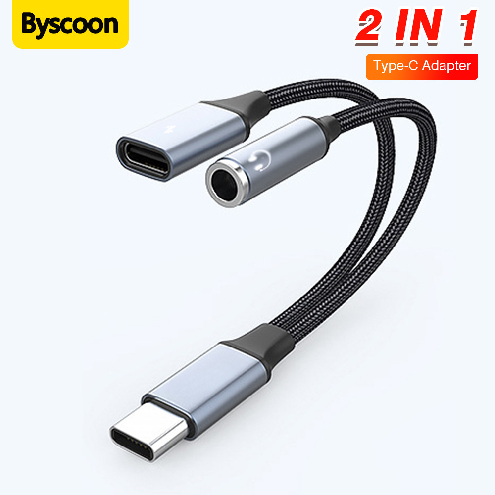 2in1 Type-C to C 3.5mmオーディオジャッ - Earphone Splitter Jack のレビューと価格