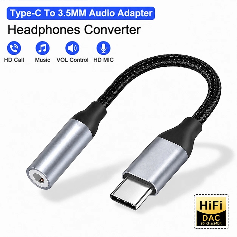 USB-Cヘッドホンジャックアダプター。小型で、有線イヤホン - Audiophile Headphone Wired のレビューと価格